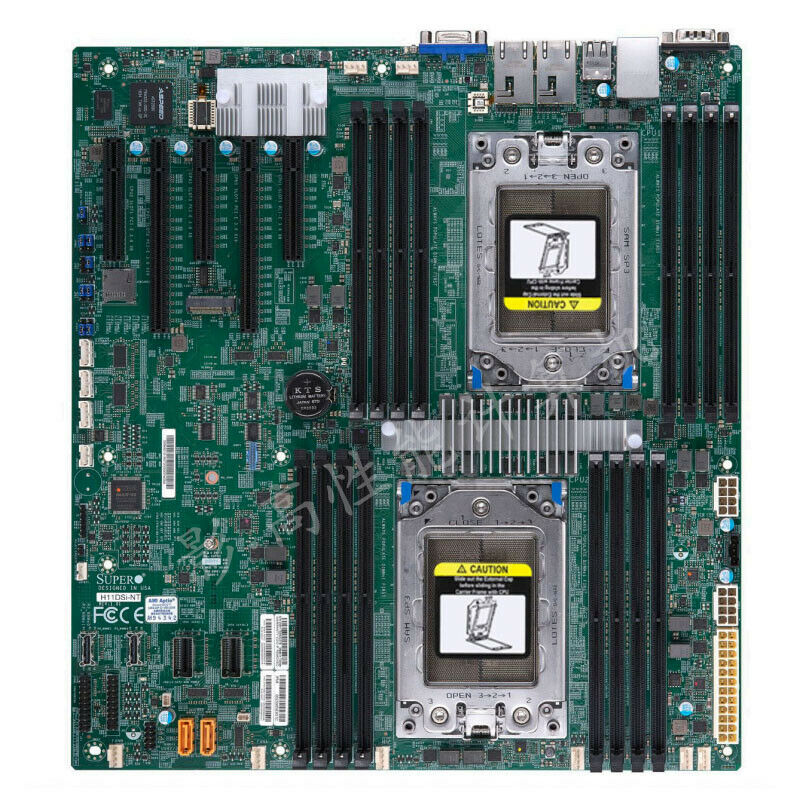 Dual Socket Sp3 Epyc Motherboard - Supermic H11DSi-NT Anakart Soketi SP3 240W